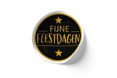 STICKERS 'FIJNE FEESTDAGEN'  500st/rol